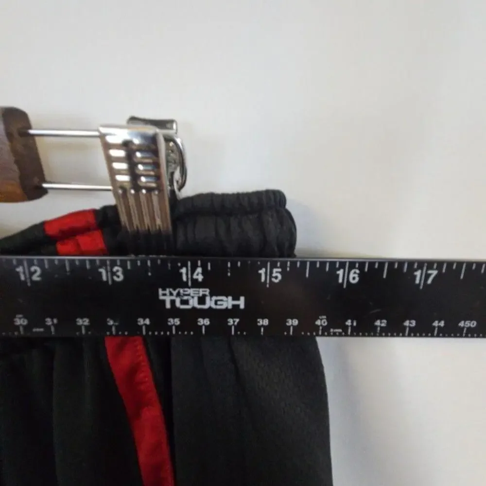 Jordan Track Pants Mens XL Black Red Jogger Drawstring Waist Athletic Cuffed